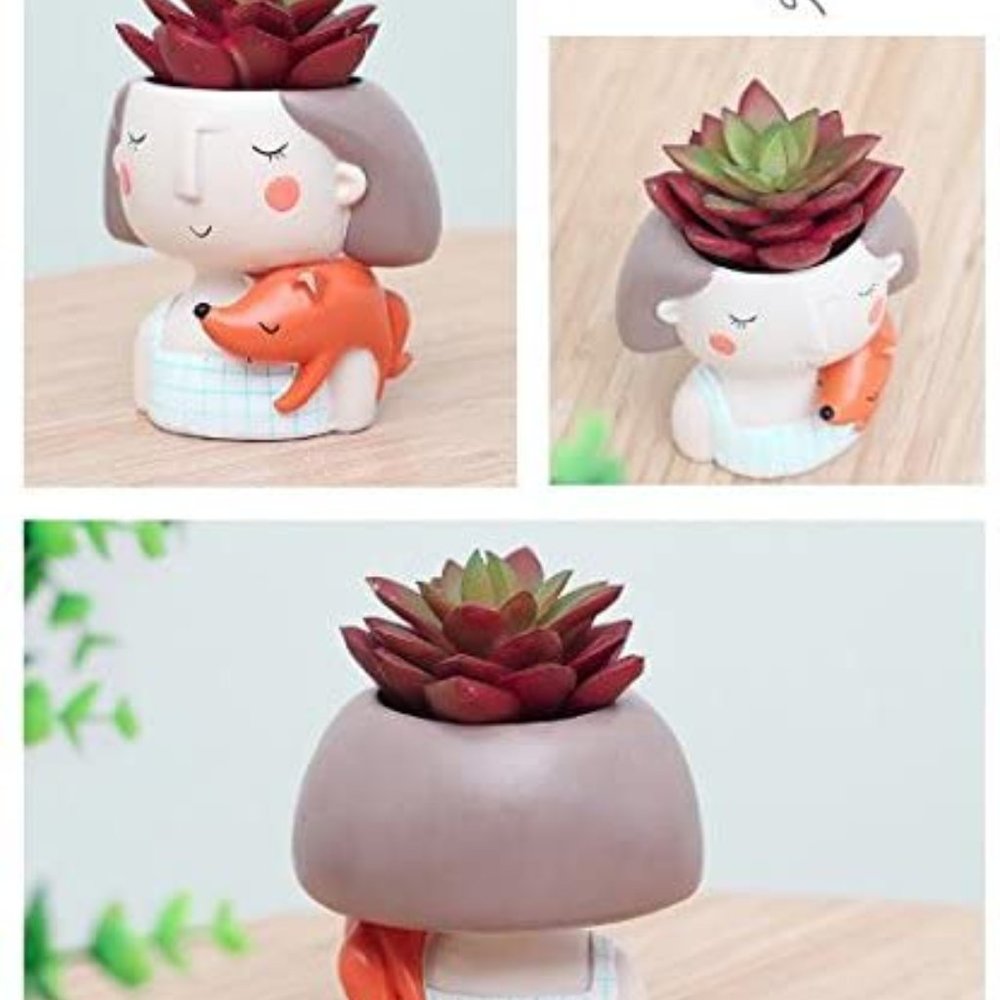 Succulent Pots Planter Set of 4 NIB-Plants Not Included - Picture 3 of 8